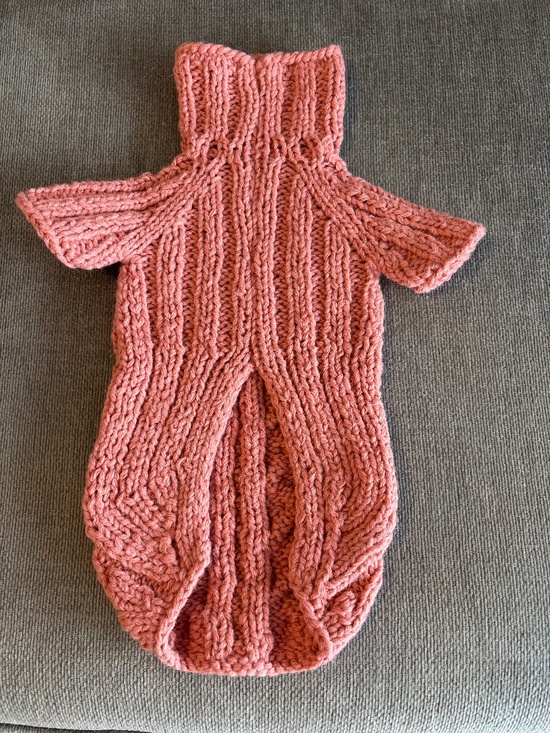 Handmade Knitted Dog Sweater - Size S - Picture 2 of 2